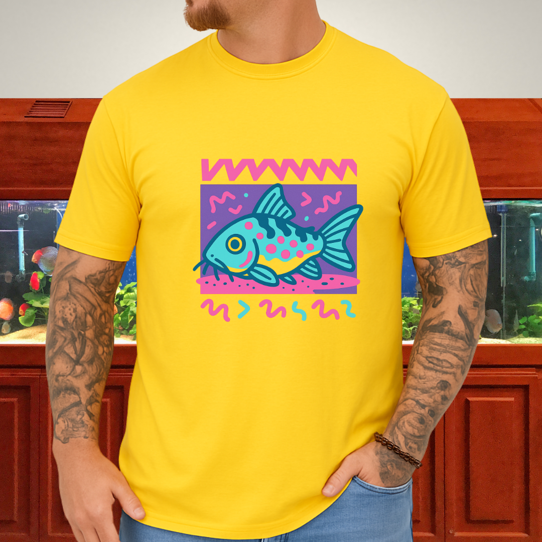 Peppered Cory Shirt – 90s Zig-Zag & Squiggle Style