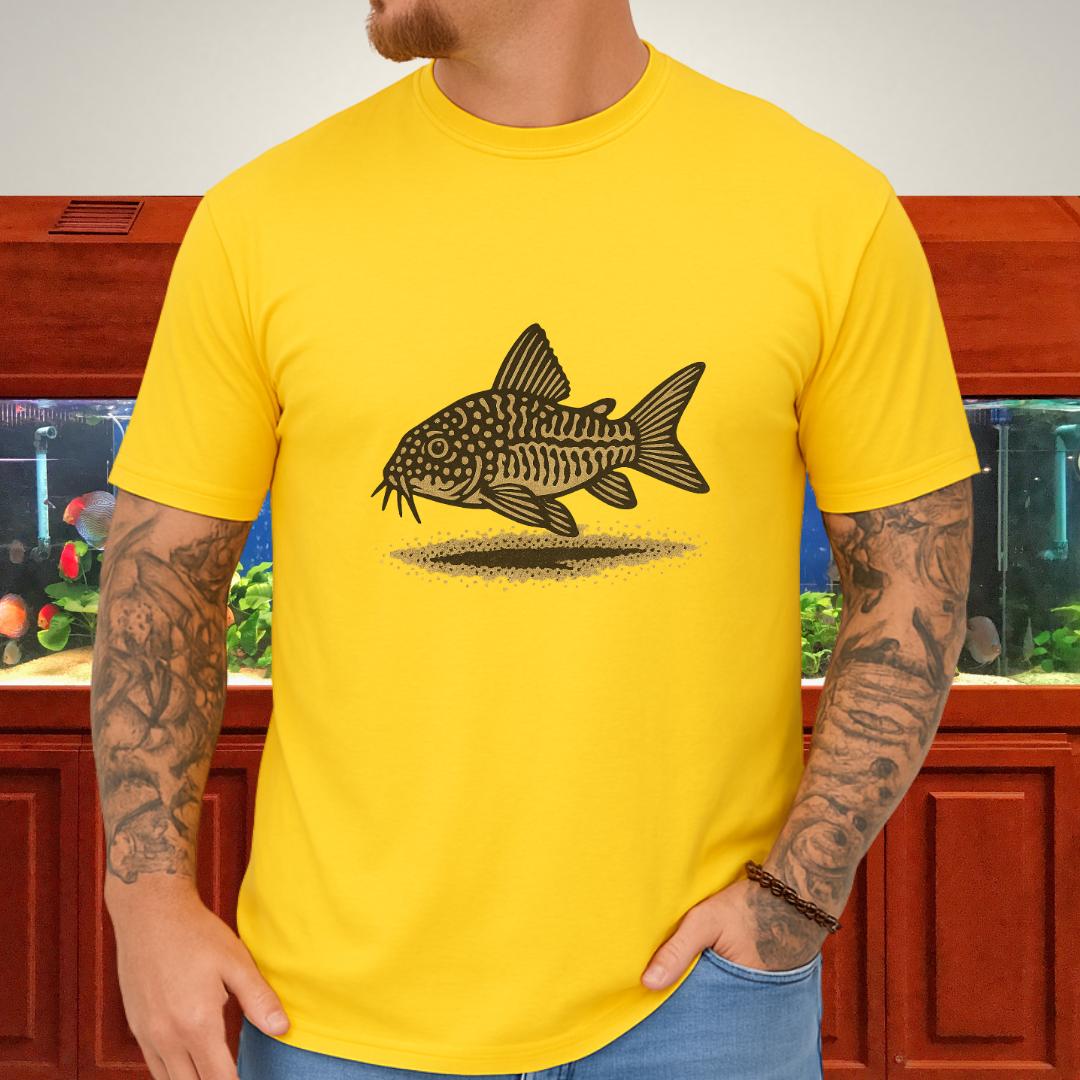 Sand Dweller Tee – Realistic Sterbai Corydoras Design-T-Shirt-Fish & Friends Tees
