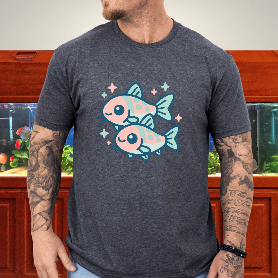 Adorable Nano Fish Shirt – Pygmy Corydoras Pastel Style
