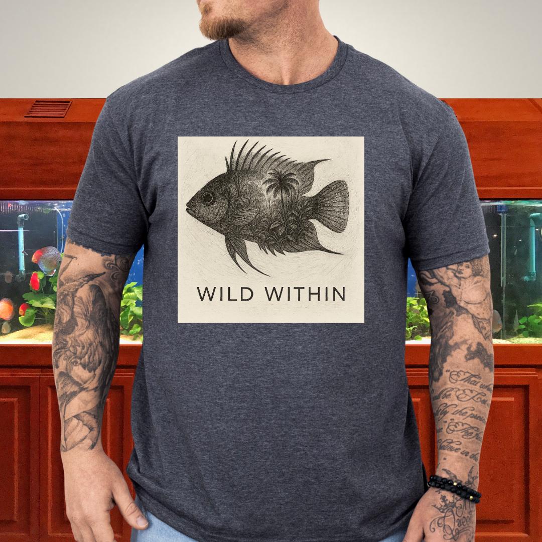 Wild Within Tee – Apistogramma Jungle Double Exposure-T-Shirt-Fish & Friends Tees