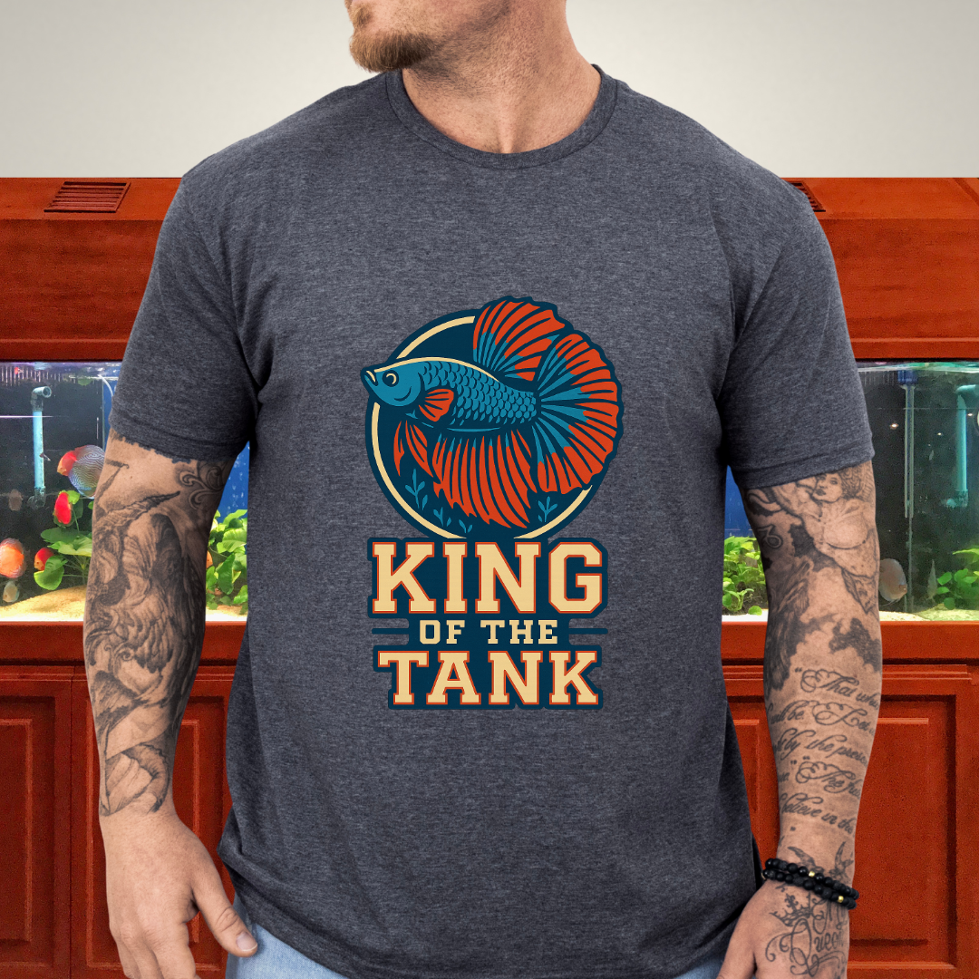 Halfmoon Betta Retro Logo Tee for Aquarium Hobbyists