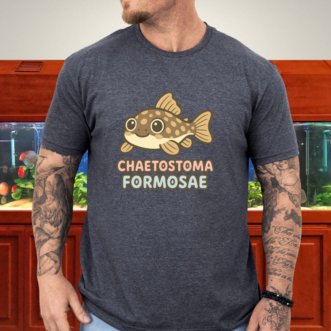 Rubber Lip Pleco Tee – Kawaii Catfish Bubble Letter Design