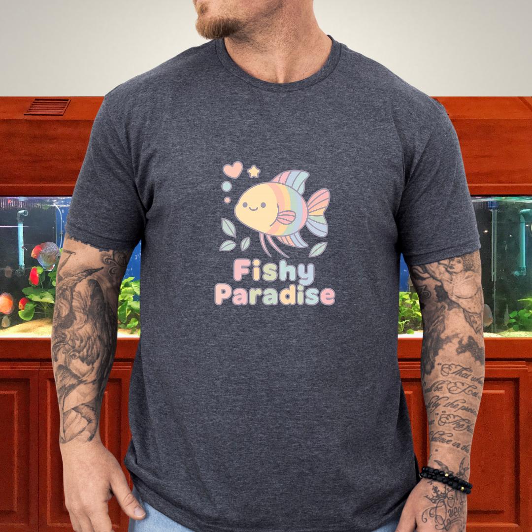 Fishy Paradise Tee – Kawaii Rainbow Paradise Fish Design