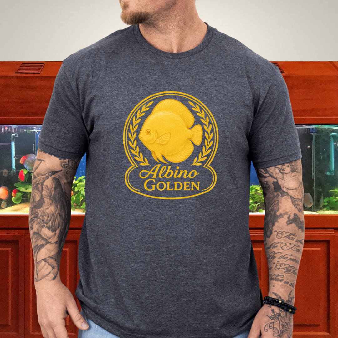 Radiant Golden Discus Retro Emblem Tee
