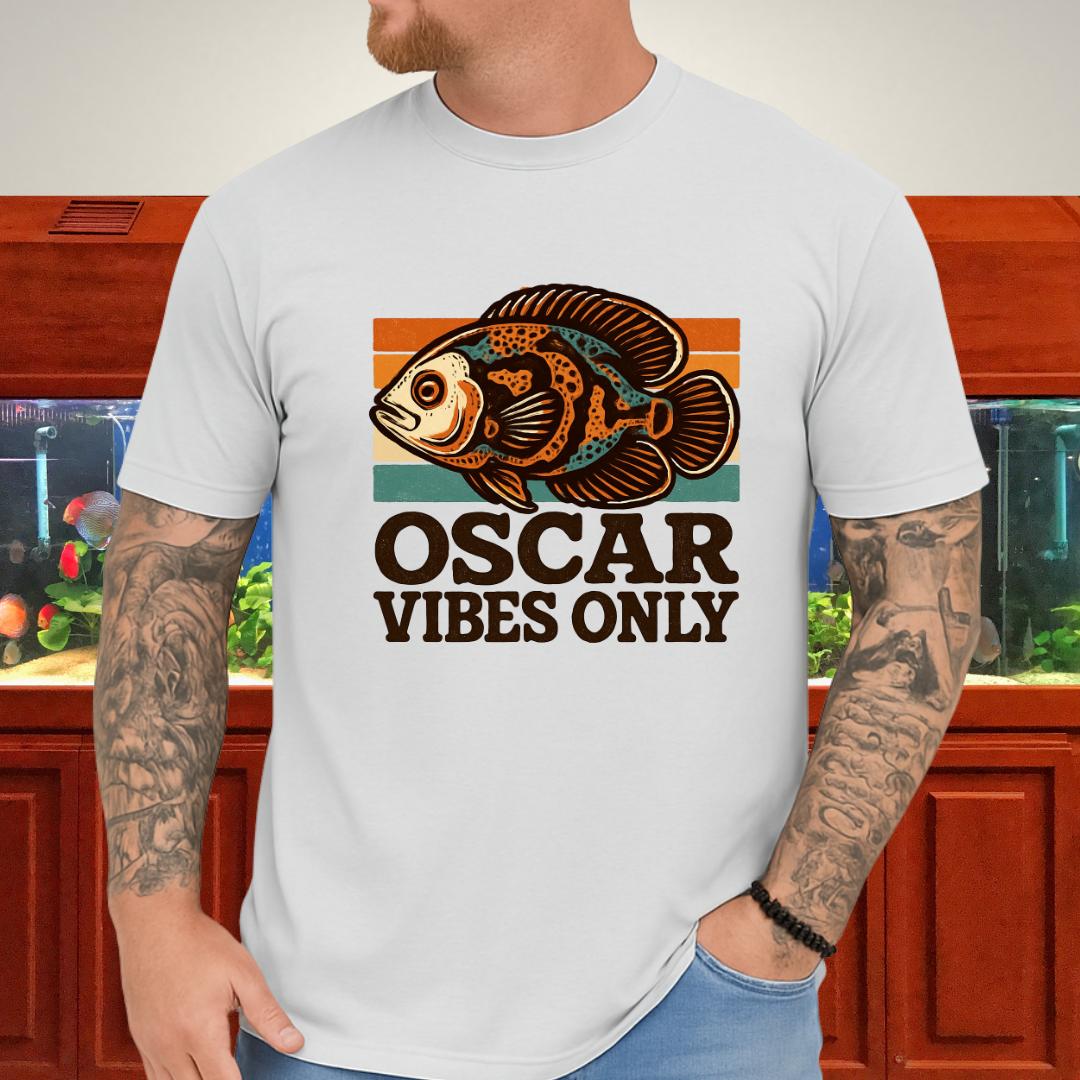 Retro Oscar Cichlid T-Shirt – 70s Groovy Fish Vibes-T-Shirt-Fish & Friends Tees