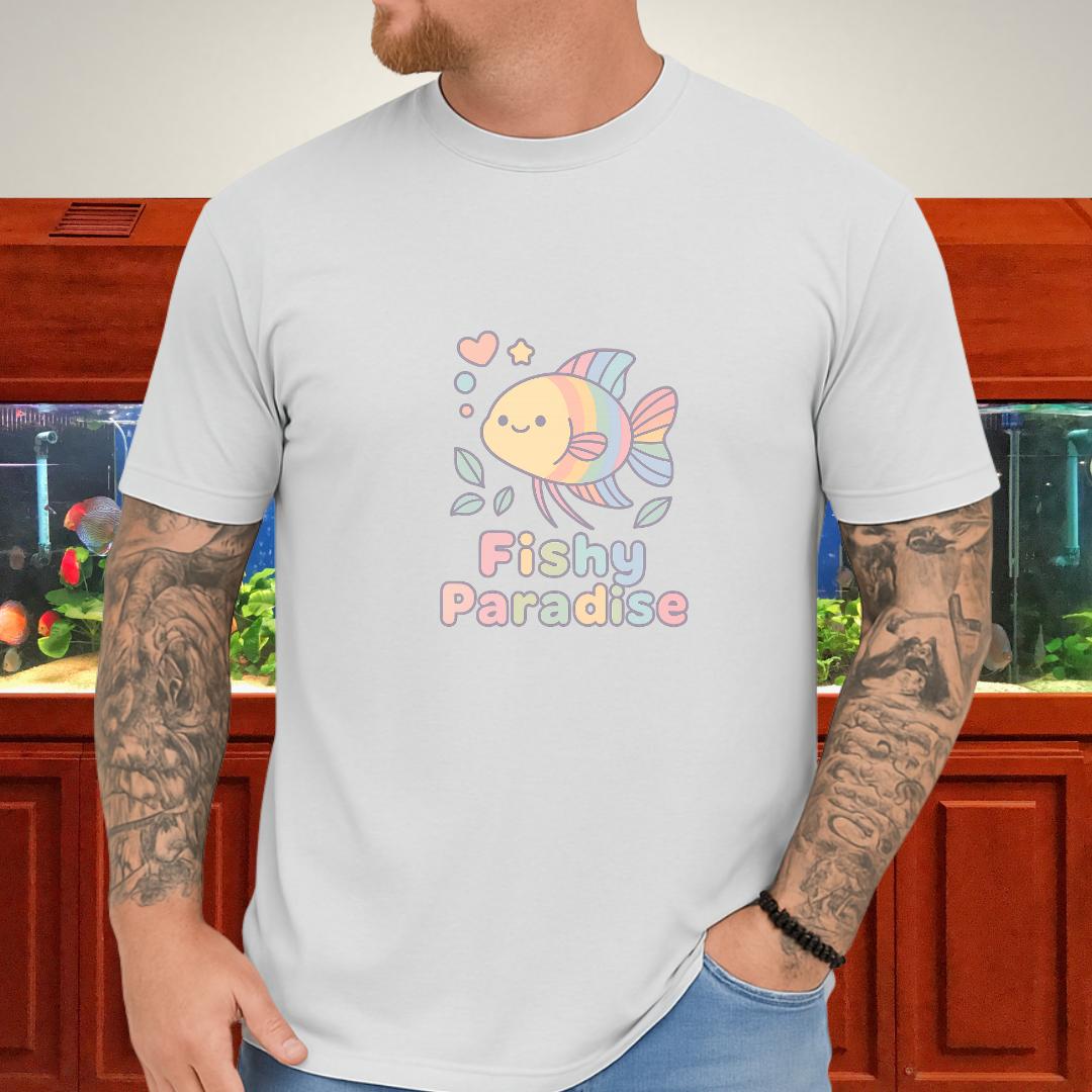 Fishy Paradise Tee – Kawaii Rainbow Paradise Fish Design