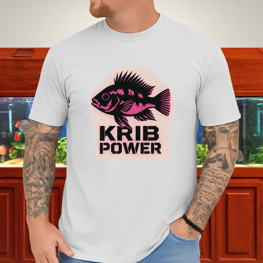 Krib Power Tee – Punk Neon Pink Kribensis Design