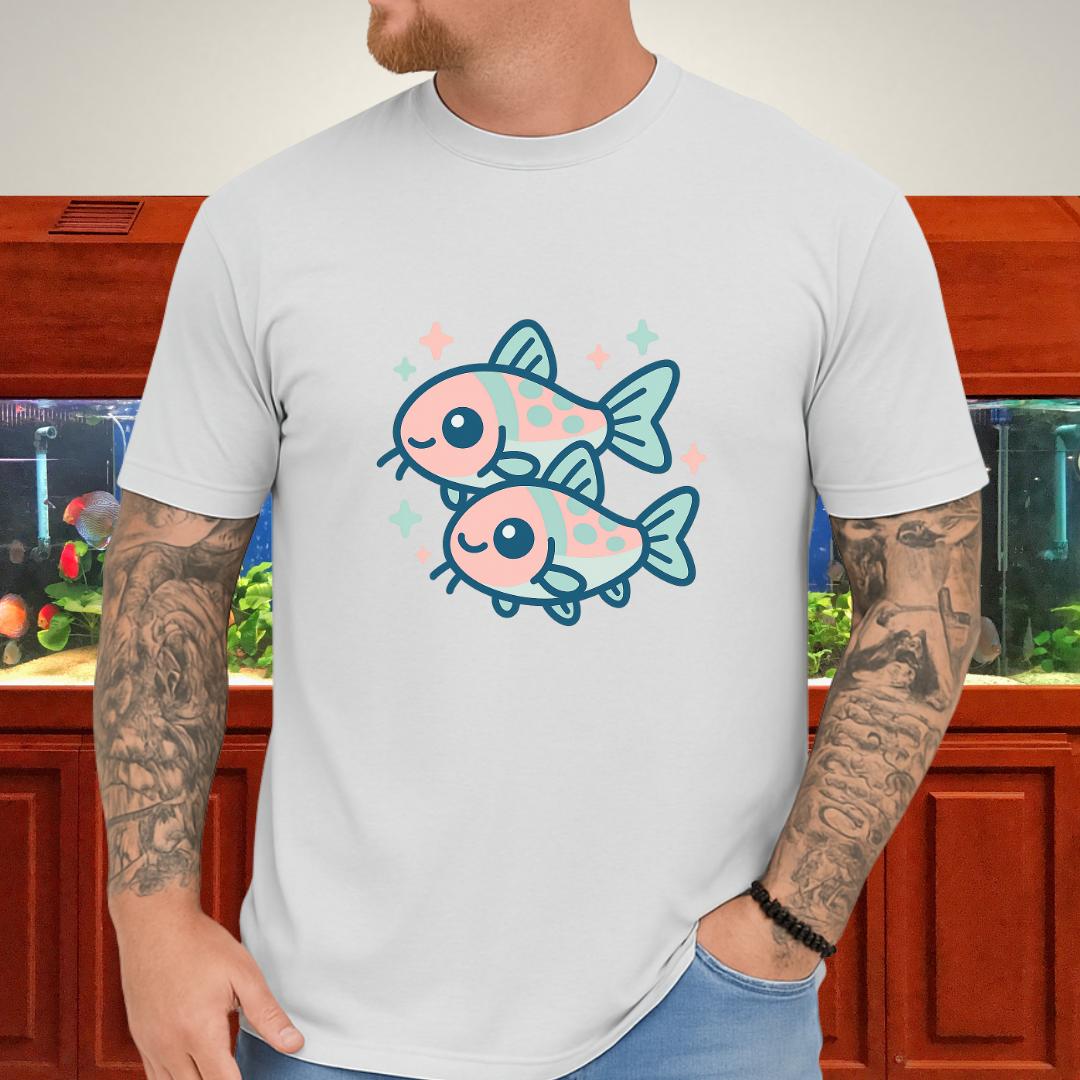 Adorable Nano Fish Shirt – Pygmy Corydoras Pastel Style-T-Shirt-Fish & Friends Tees