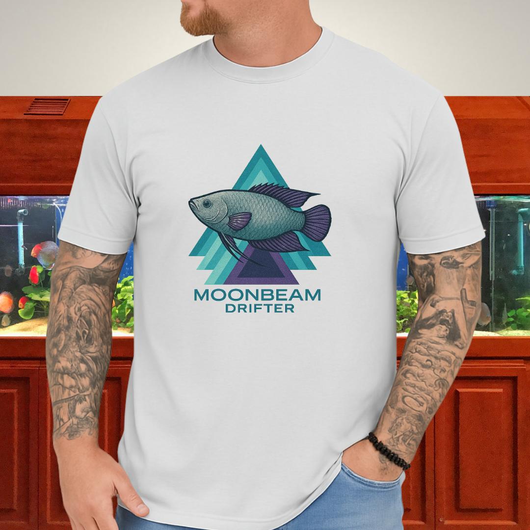 Moonbeam Drifter Tee – Geometric Moonlight Gourami Design