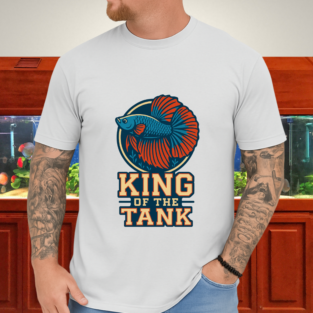 Halfmoon Betta Retro Logo Tee for Aquarium Hobbyists