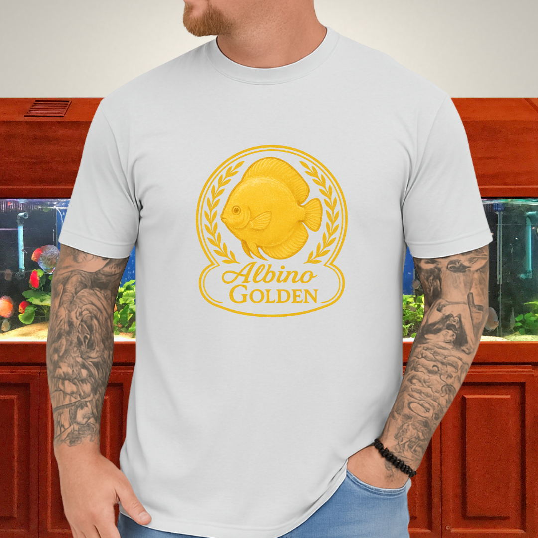 Radiant Golden Discus Retro Emblem Tee