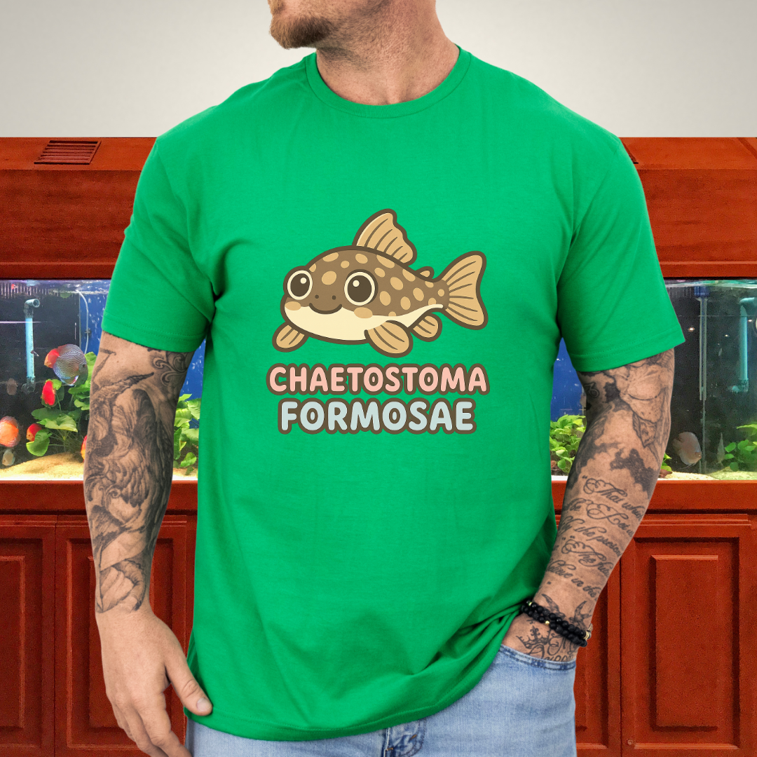 Rubber Lip Pleco Tee – Kawaii Catfish Bubble Letter Design