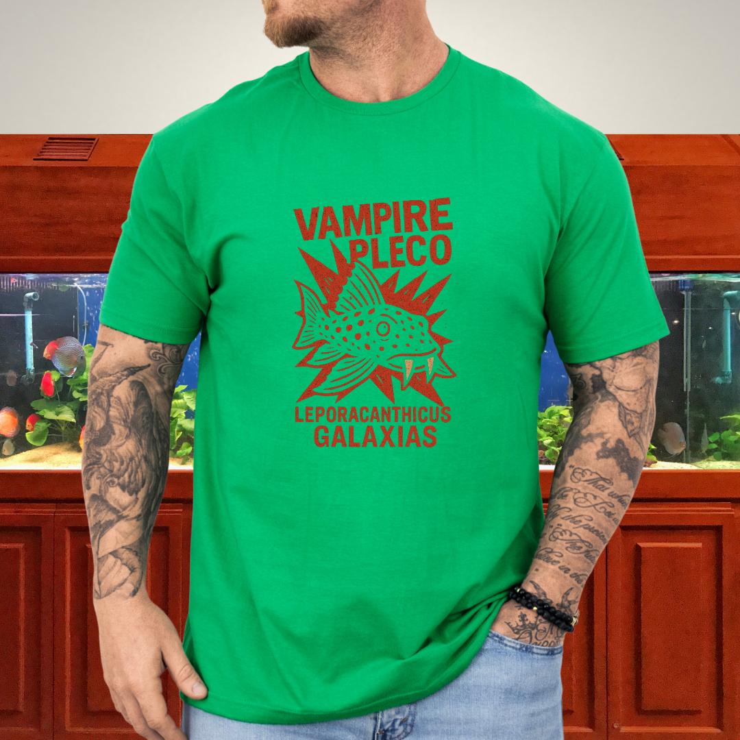 Vampire Pleco Tee – Punk Stencil Catfish Design-T-Shirt-Fish & Friends Tees