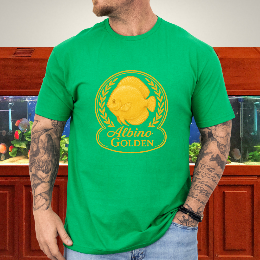 Radiant Golden Discus Retro Emblem Tee