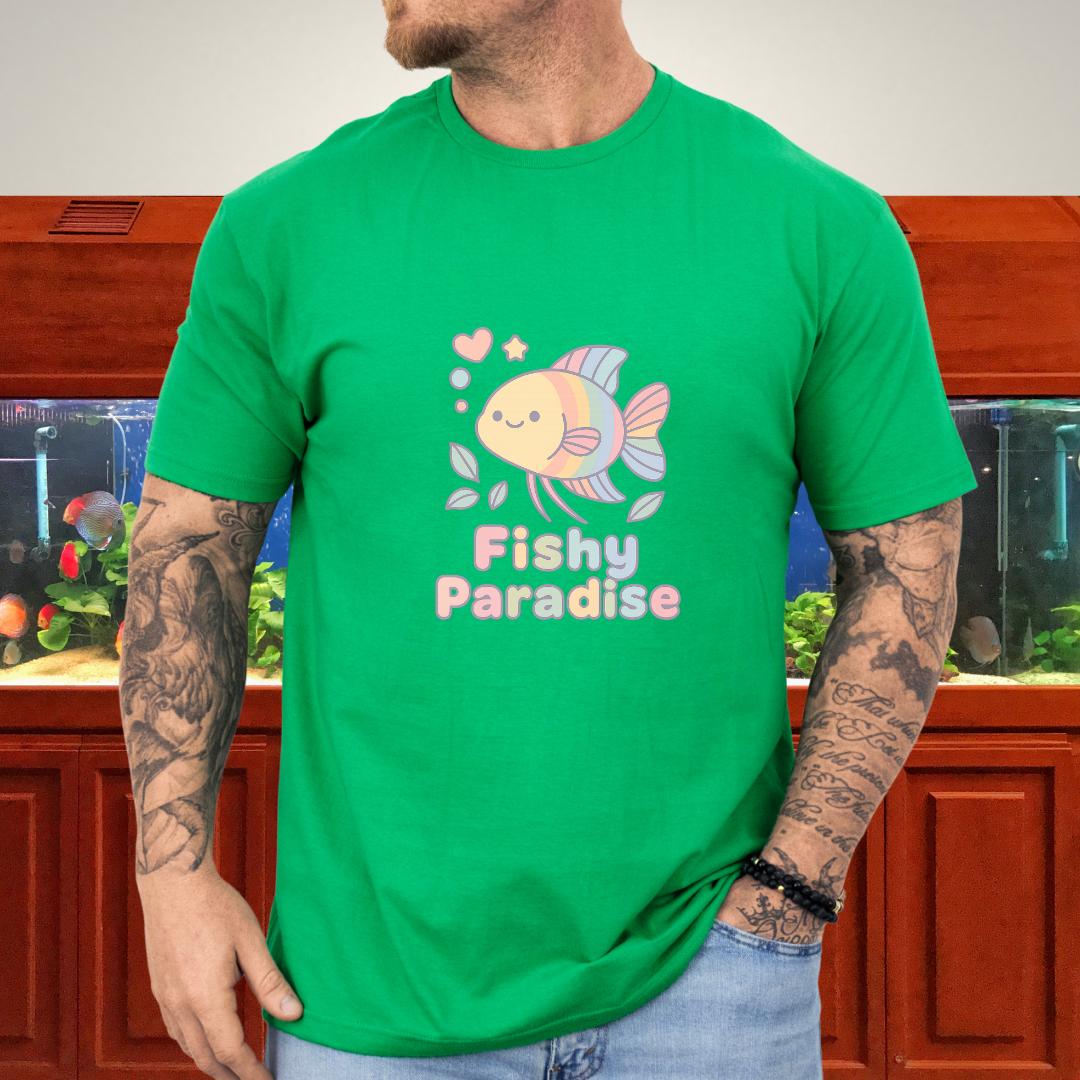 Fishy Paradise Tee – Kawaii Rainbow Paradise Fish Design