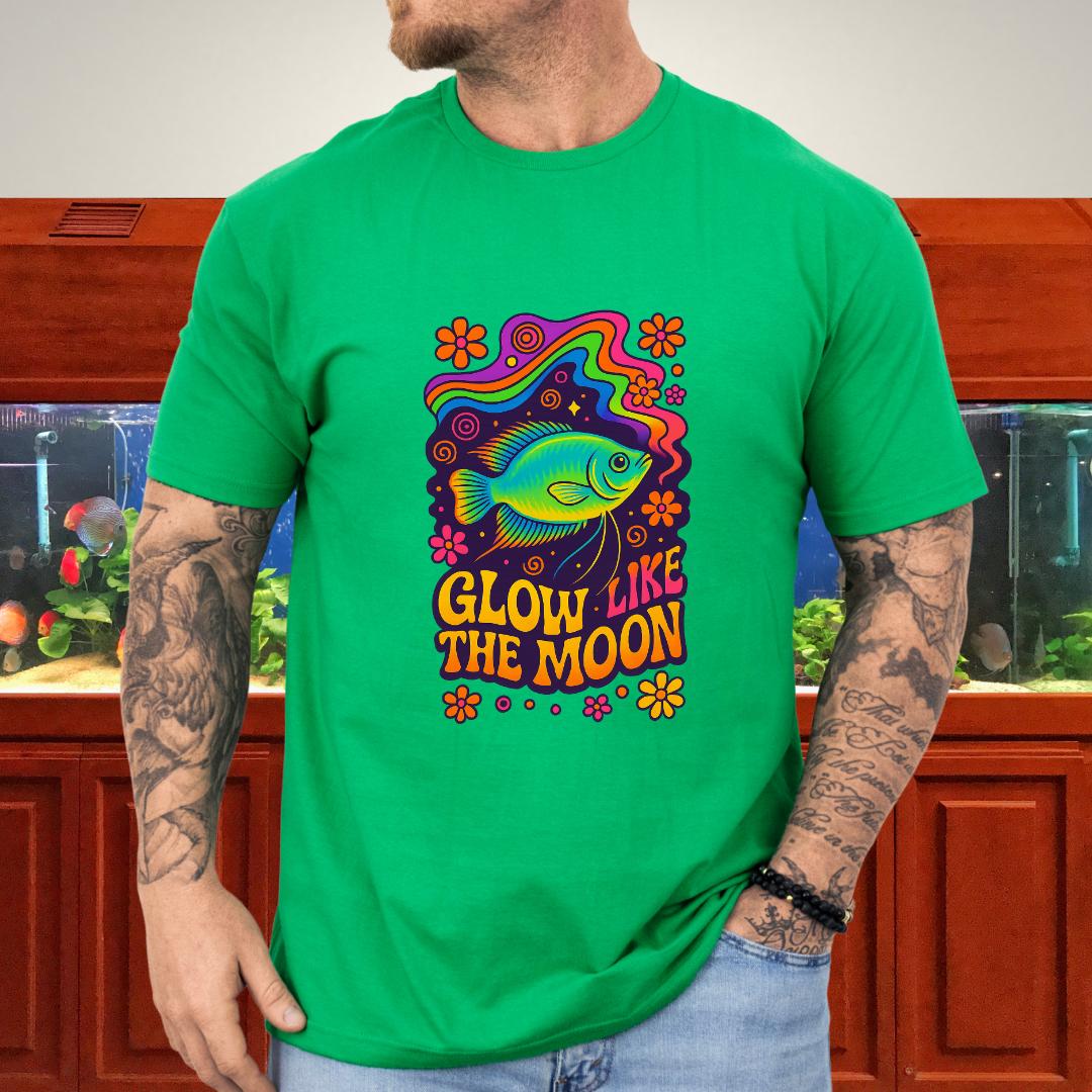 Glow Like the Moon Tee – Psychedelic Moonlight Gourami Design