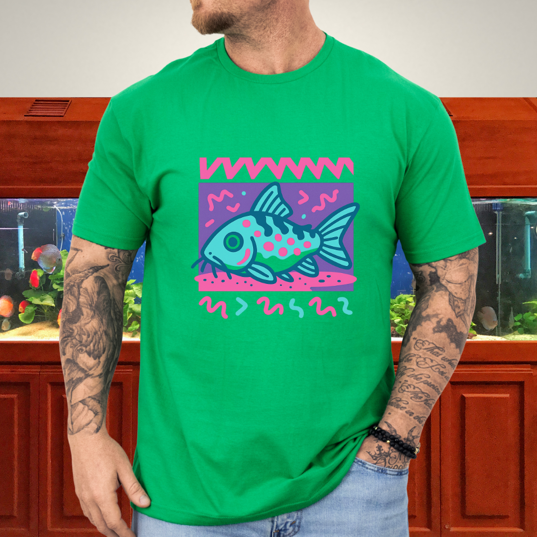Peppered Cory Shirt – 90s Zig-Zag & Squiggle Style