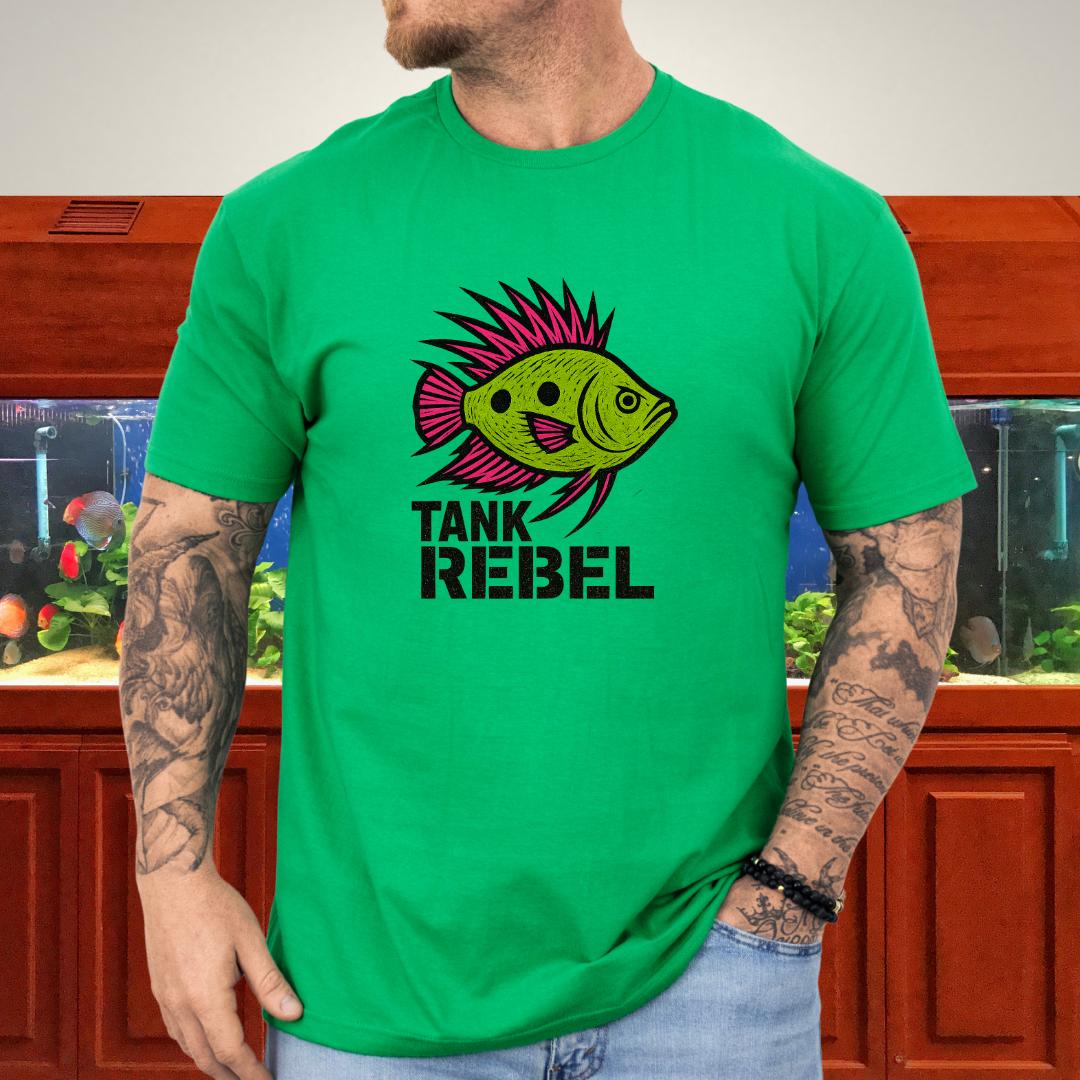 Tank Rebel Tee – Punk Three-Spot Gourami Mohawk Design