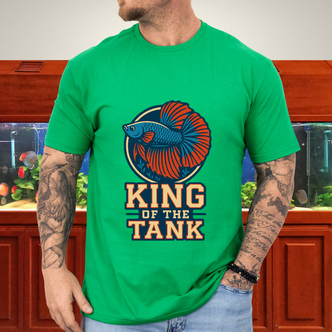 Halfmoon Betta Retro Logo Tee for Aquarium Hobbyists