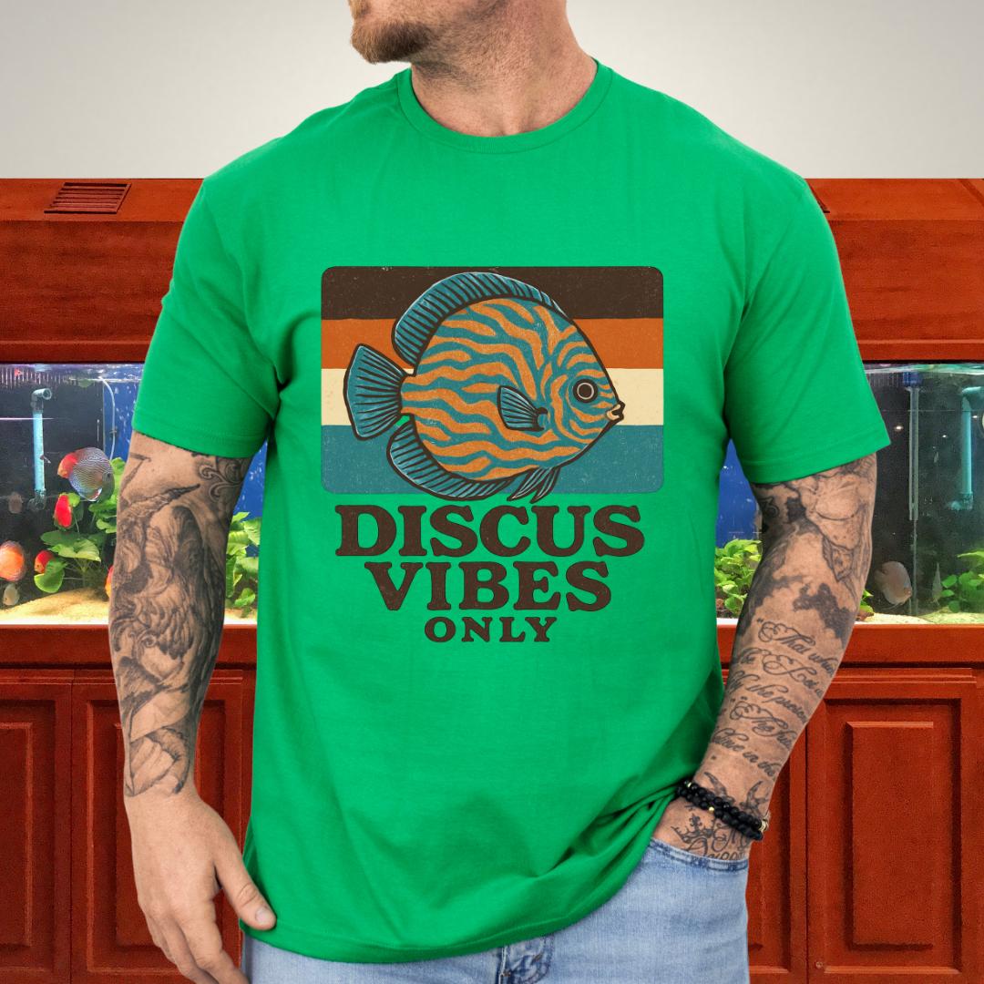 Retro Discus Fish T-Shirt – 70s Groovy Aquarium Style-T-Shirt-Fish & Friends Tees
