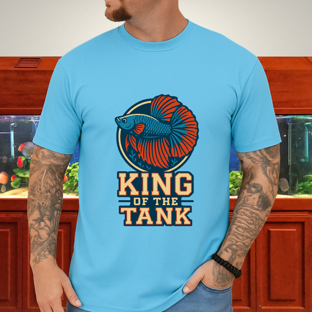 Halfmoon Betta Retro Logo Tee for Aquarium Hobbyists