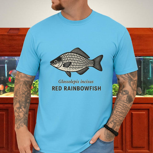 Lake Sentani Rainbowfish Shirt – Bold Red Fish Design