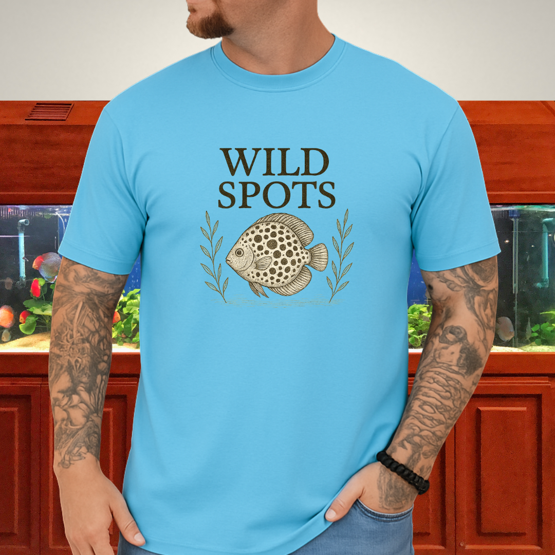 Wild Spots Leopard Discus Nature Sketch Tee