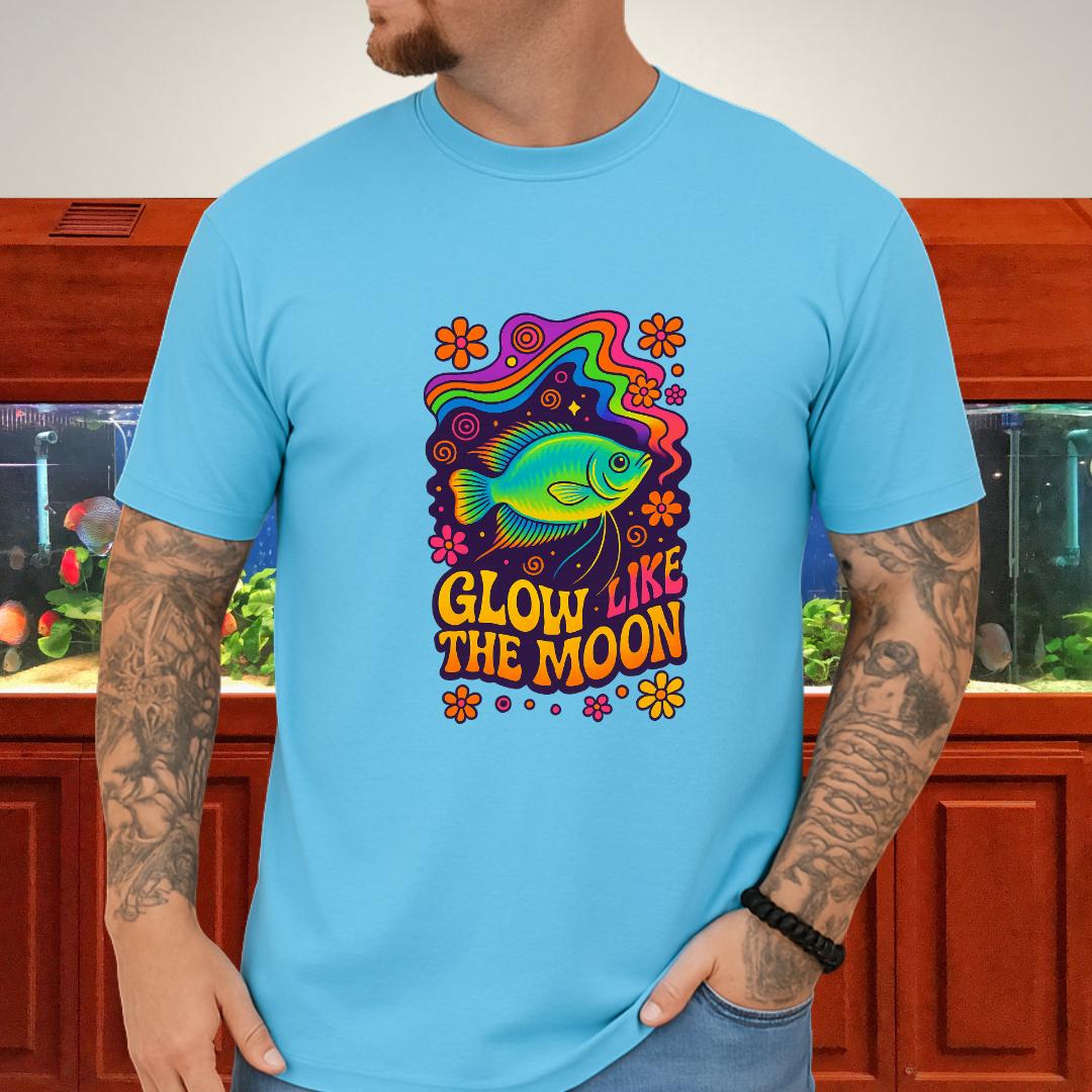 Glow Like the Moon Tee – Psychedelic Moonlight Gourami Design