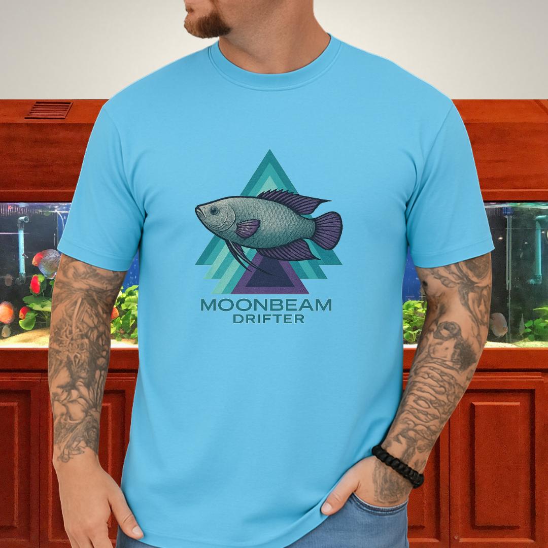Moonbeam Drifter Tee – Geometric Moonlight Gourami Design