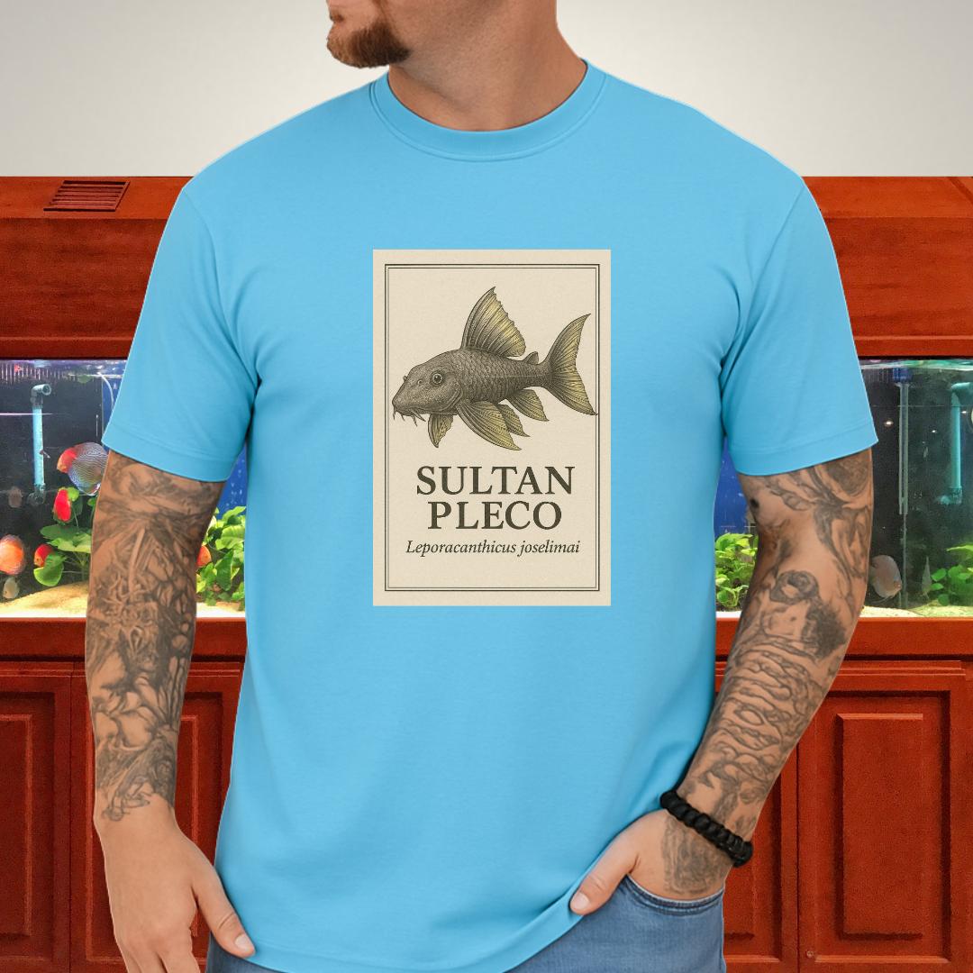 Sultan Pleco Tee – Realistic Etching Catfish Design-T-Shirt-Fish & Friends Tees