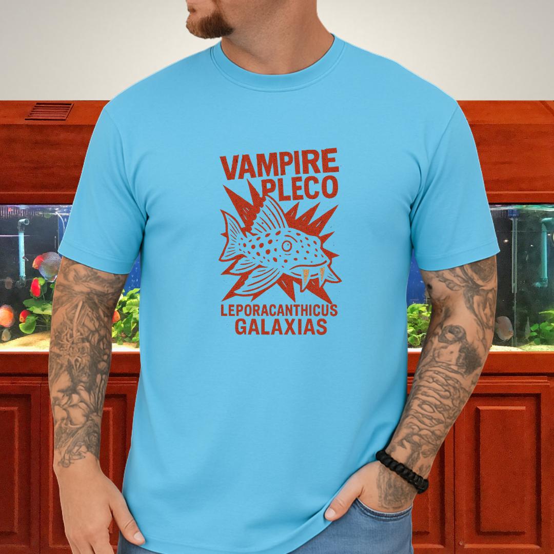Vampire Pleco Tee – Punk Stencil Catfish Design-T-Shirt-Fish & Friends Tees