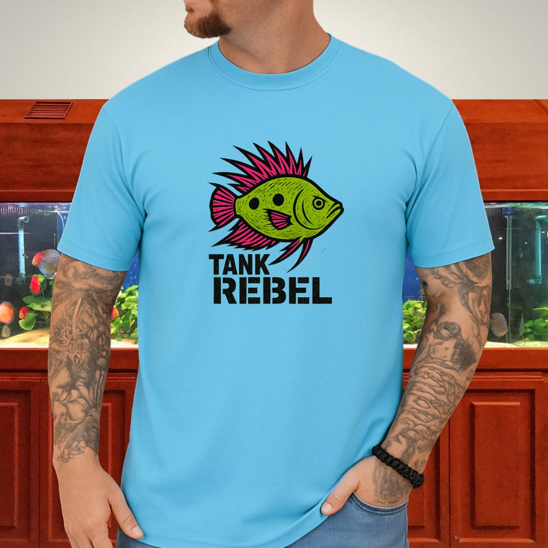 Tank Rebel Tee – Punk Three-Spot Gourami Mohawk Design