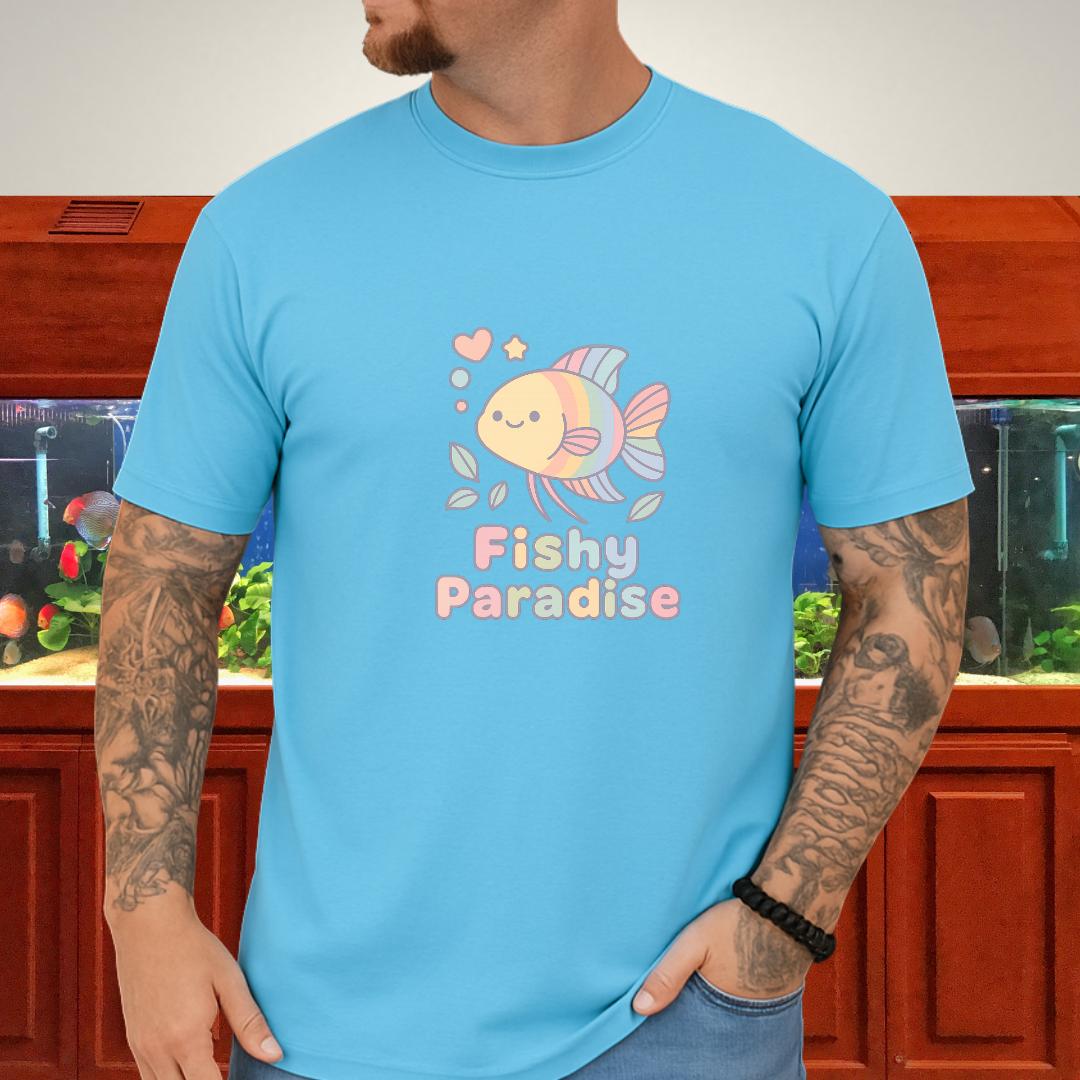 Fishy Paradise Tee – Kawaii Rainbow Paradise Fish Design