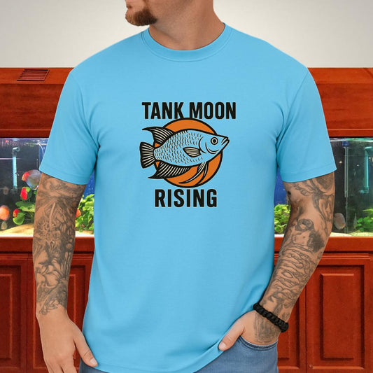 Tank Moon Rising Tee – Retro Moonlight Gourami Emblem