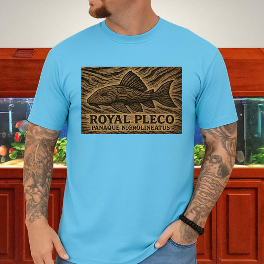Royal Pleco Tee – Driftwood Spirit Double Exposure Design-T-Shirt-Fish & Friends Tees