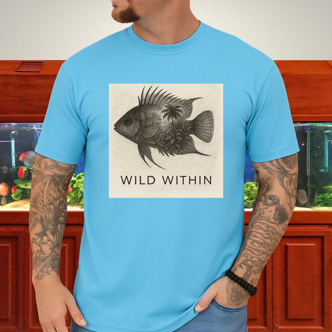 Wild Within Tee – Apistogramma Jungle Double Exposure-T-Shirt-Fish & Friends Tees