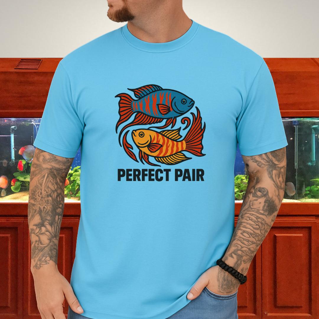 Perfect Pair Tee – Bold Yin-Yang Paradise Fish Design