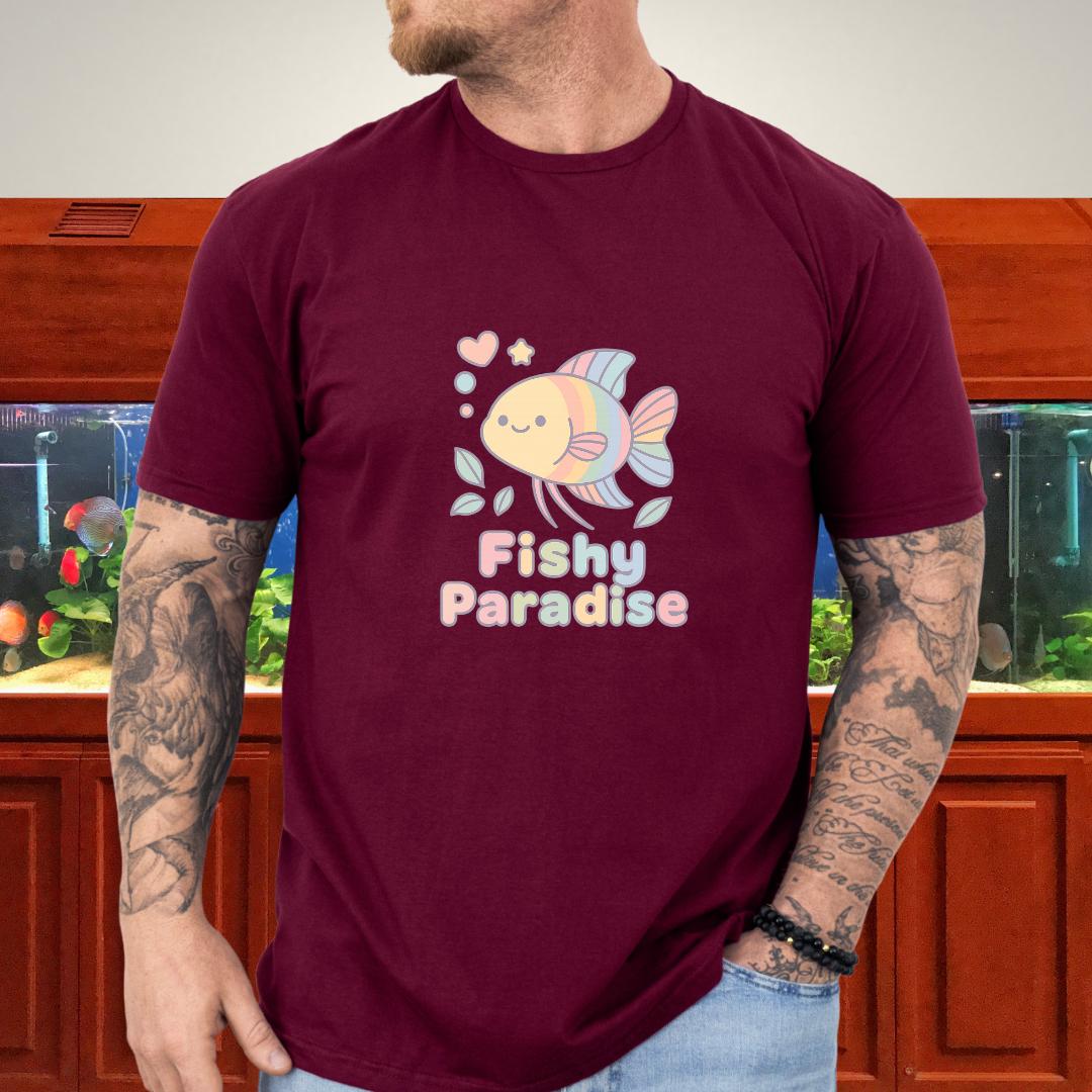 Fishy Paradise Tee – Kawaii Rainbow Paradise Fish Design