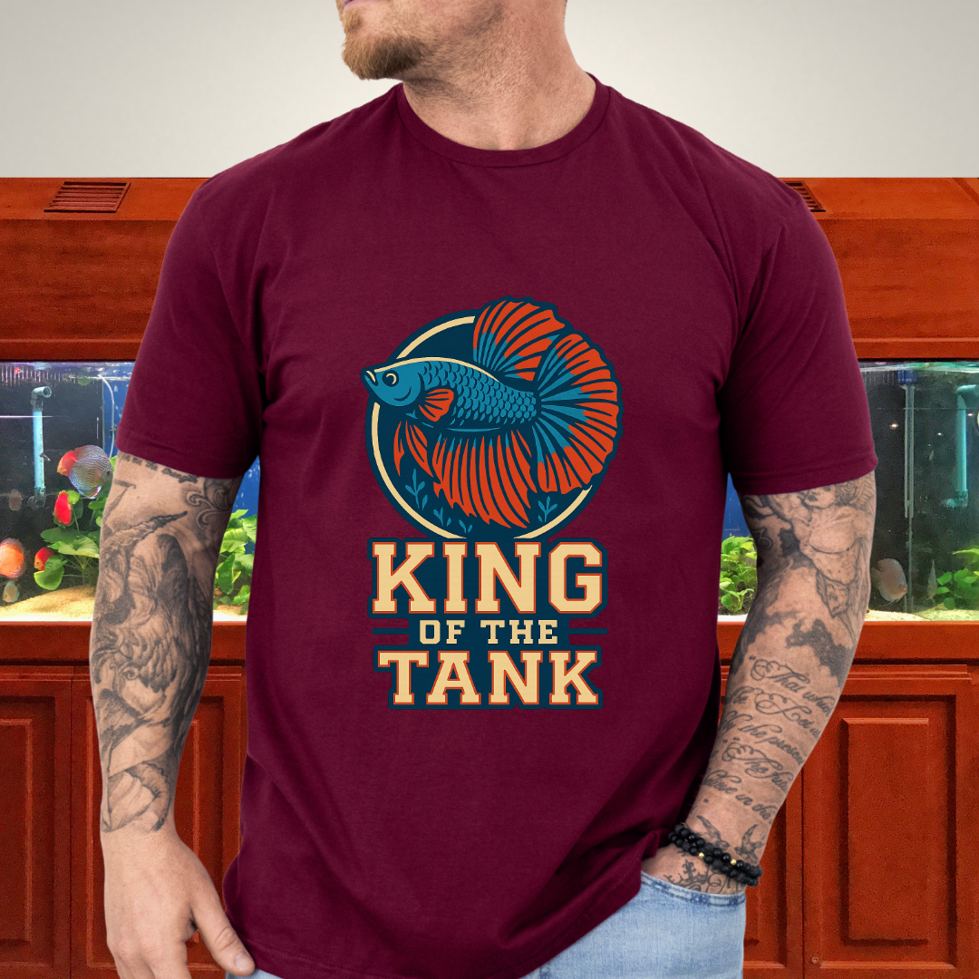 Halfmoon Betta Retro Logo Tee for Aquarium Hobbyists