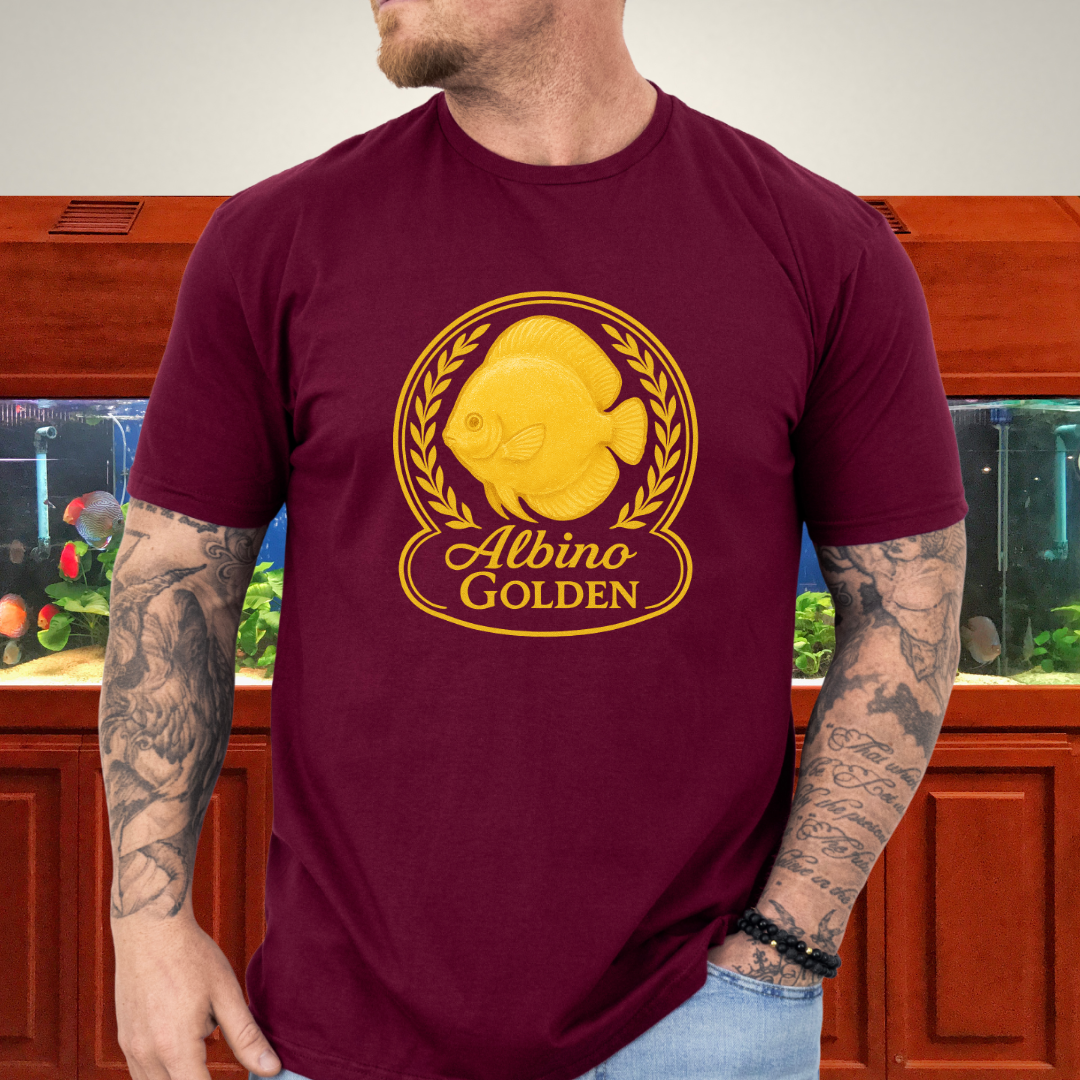 Radiant Golden Discus Retro Emblem Tee