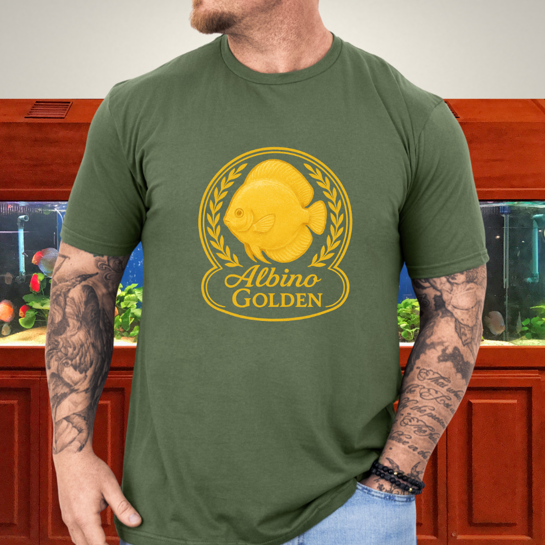 Radiant Golden Discus Retro Emblem Tee