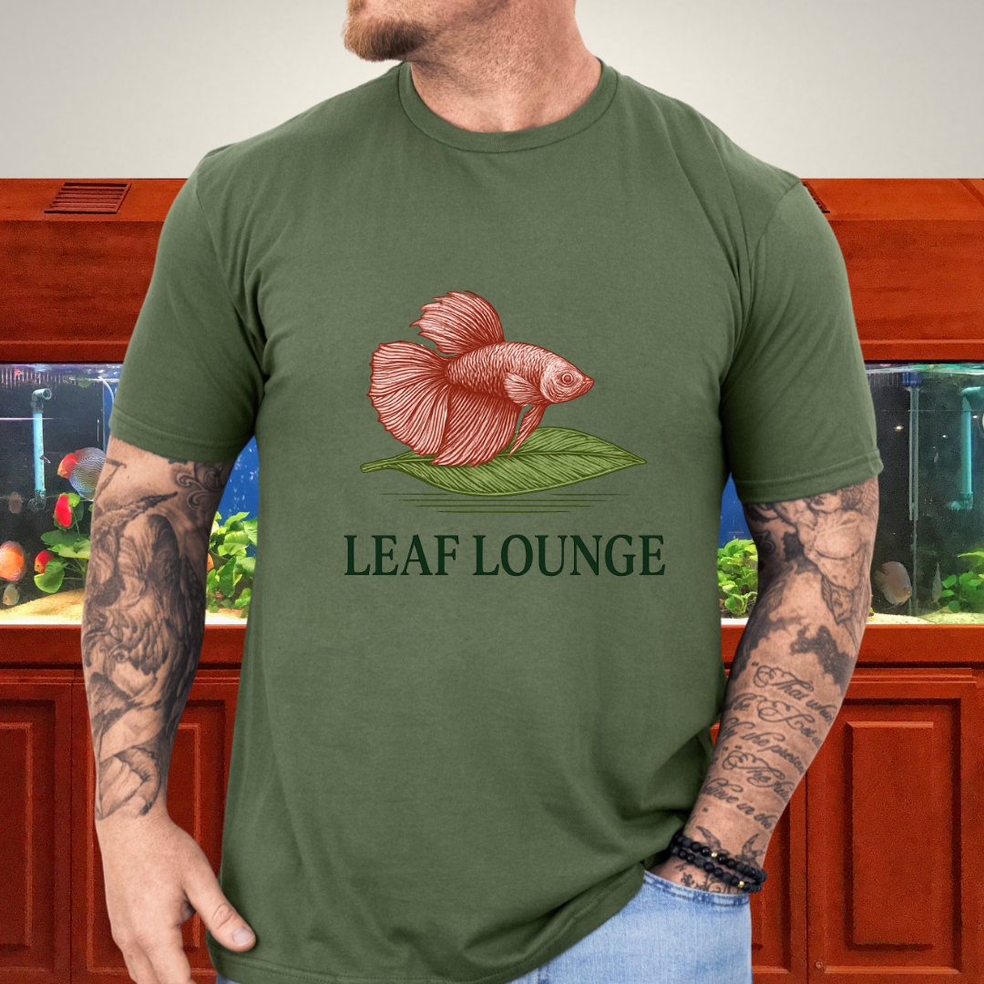 Leaf Rest Betta Tee – Floating Betta Fish Design
