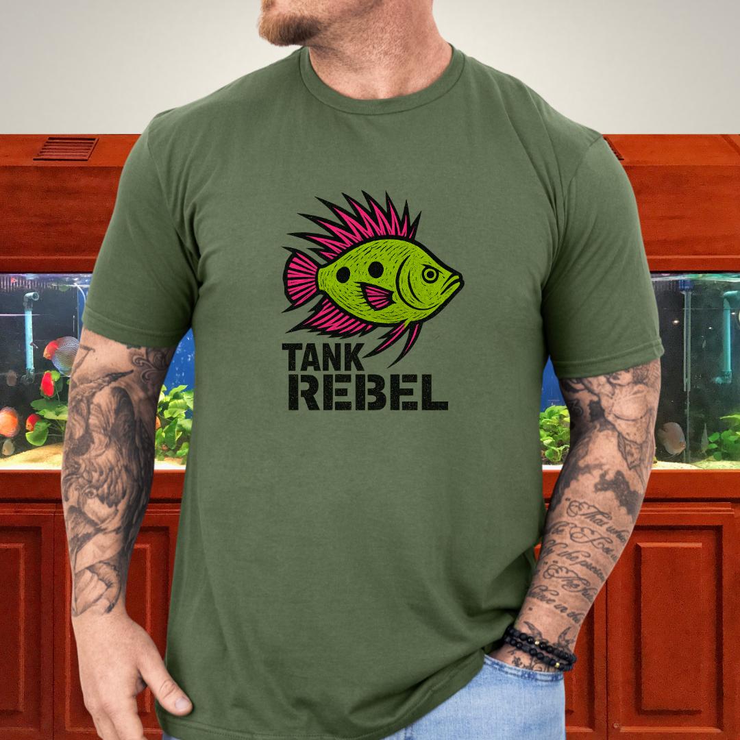Tank Rebel Tee – Punk Three-Spot Gourami Mohawk Design