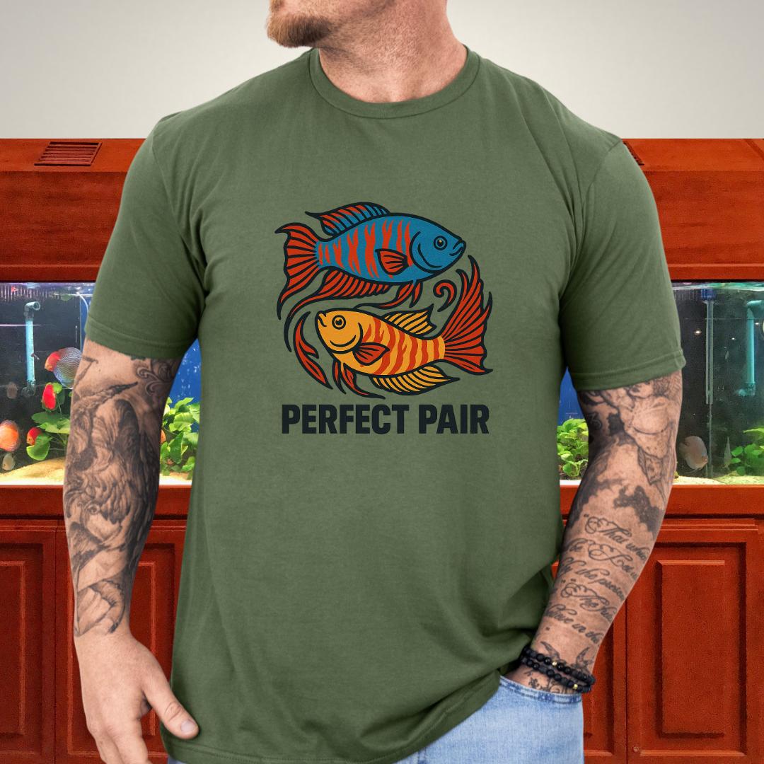 Perfect Pair Tee – Bold Yin-Yang Paradise Fish Design