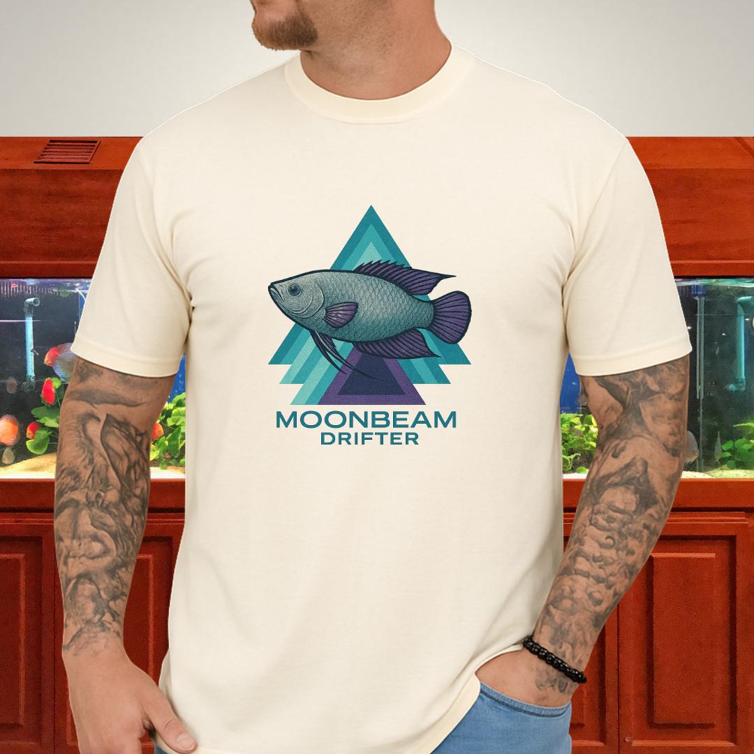 Moonbeam Drifter Tee – Geometric Moonlight Gourami Design
