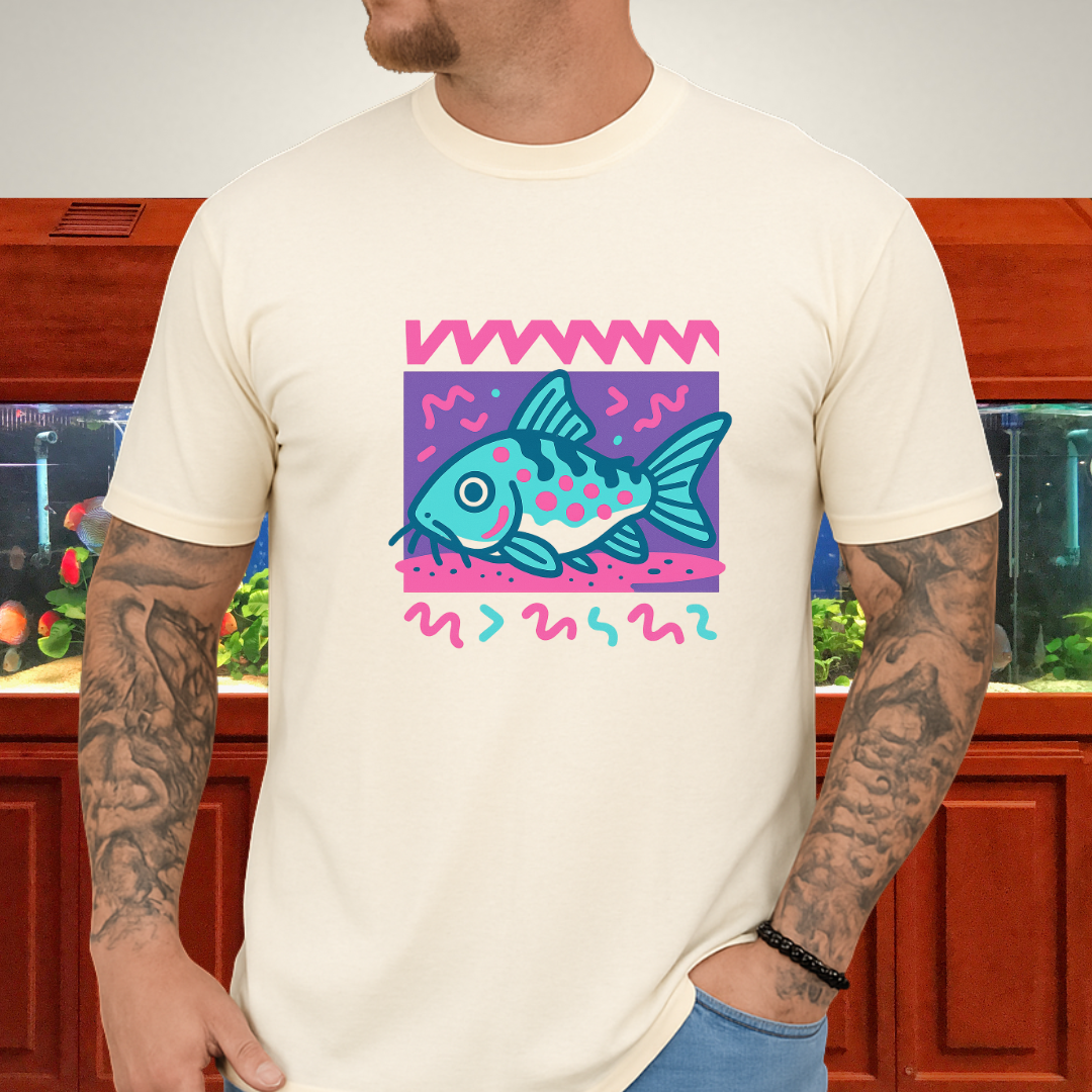 Peppered Cory Shirt – 90s Zig-Zag & Squiggle Style