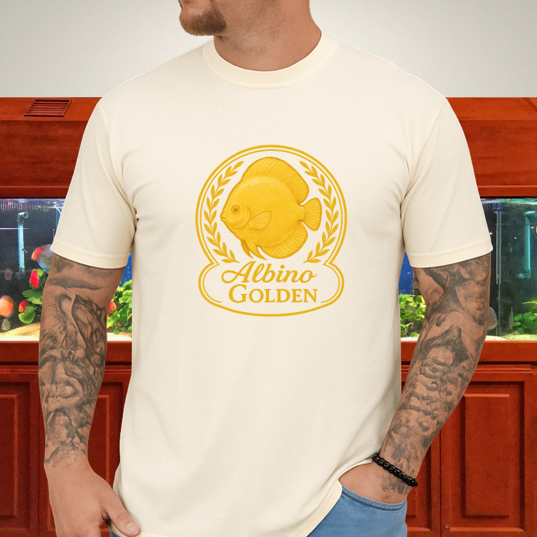 Radiant Golden Discus Retro Emblem Tee