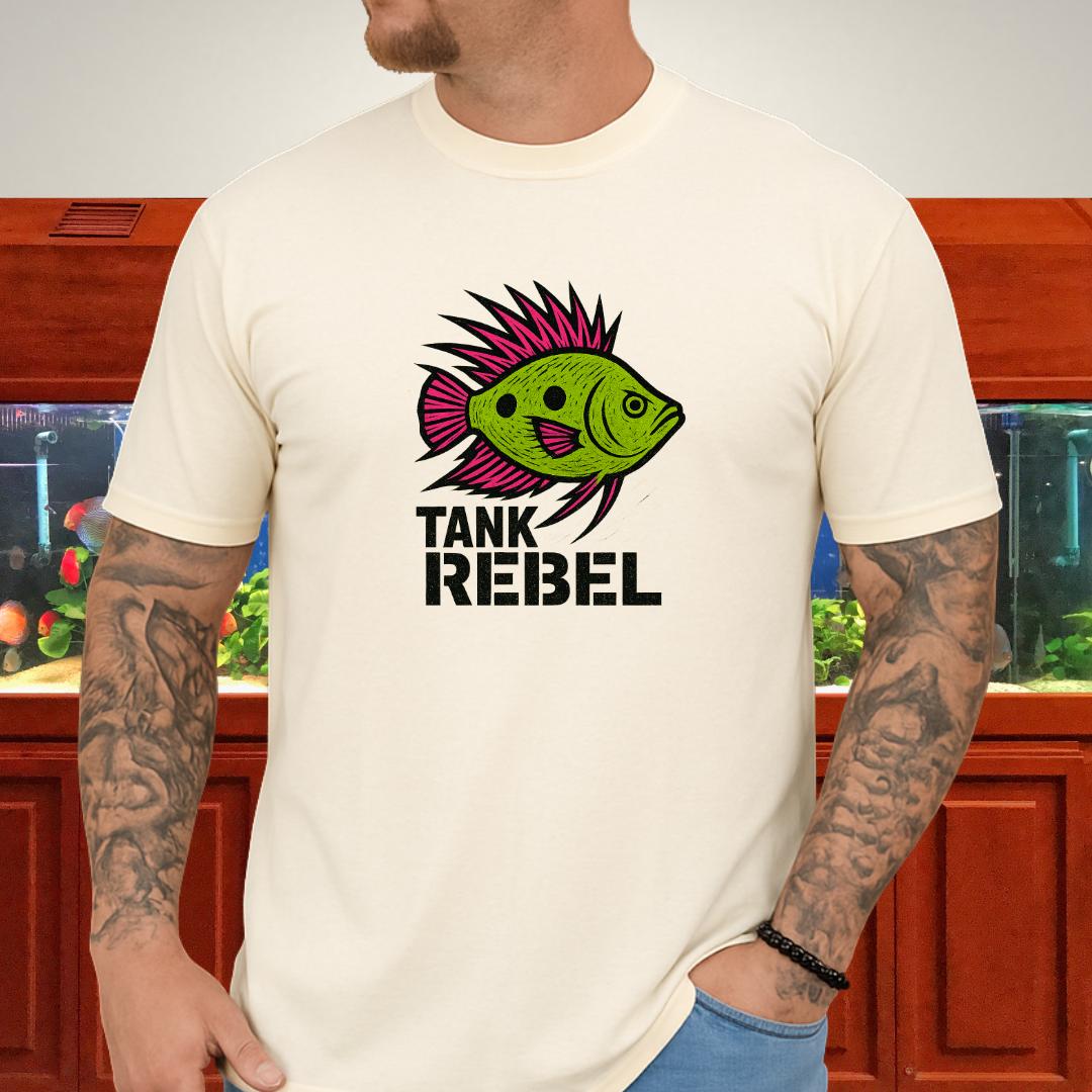 Tank Rebel Tee – Punk Three-Spot Gourami Mohawk Design