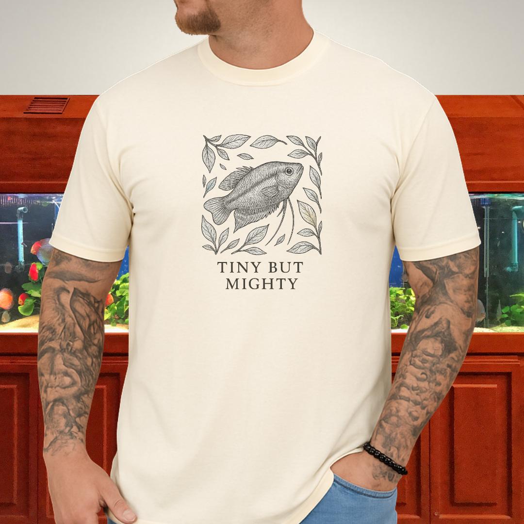 Tiny But Mighty Tee – Sparkling Gourami Hand-Sketched Design