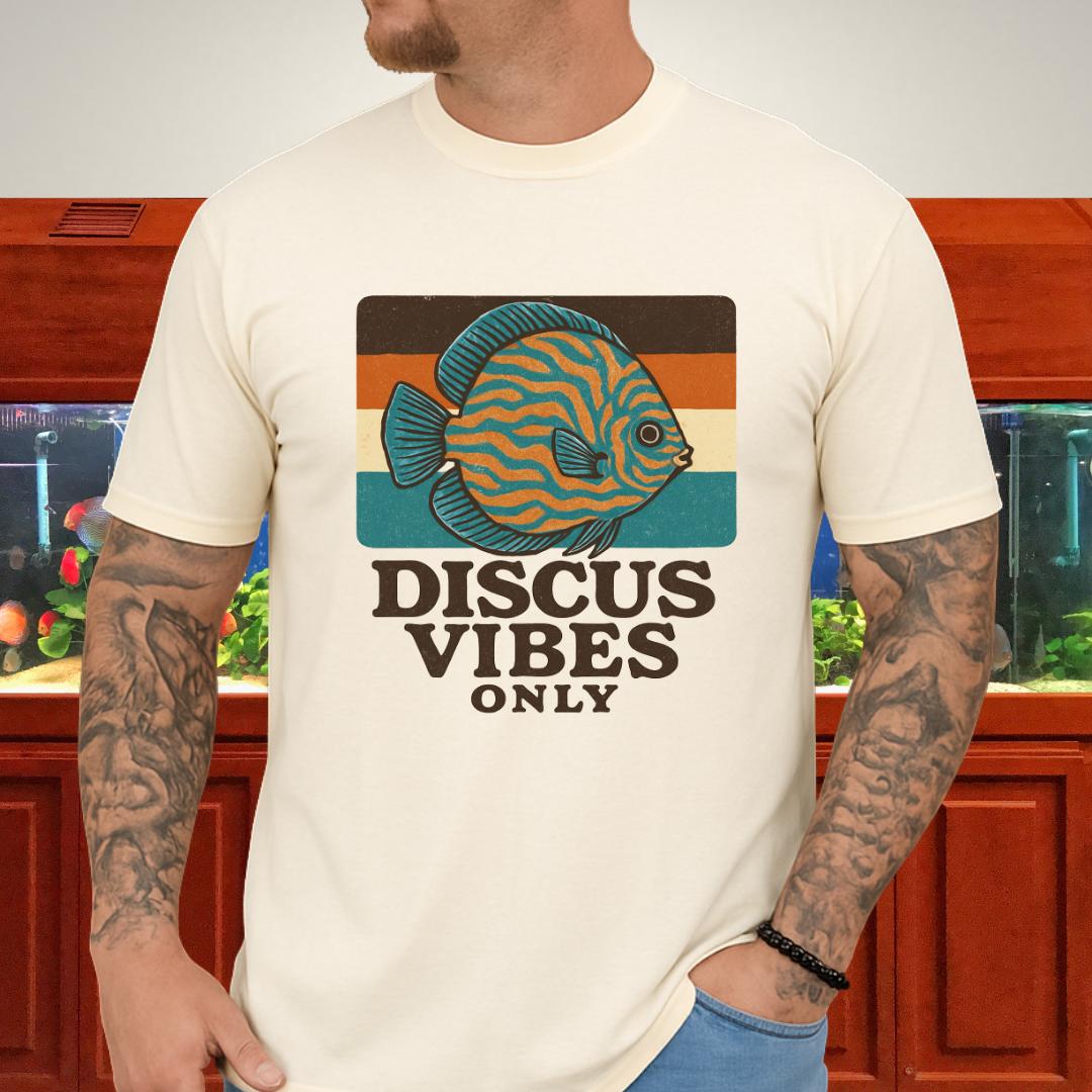 Retro Discus Fish T-Shirt – 70s Groovy Aquarium Style-T-Shirt-Fish & Friends Tees